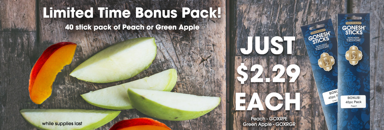 Incense Sticks, Incense Cones, & Fragrance Oils Gonesh