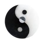 Round Yin & Yang Stone Incense Burner