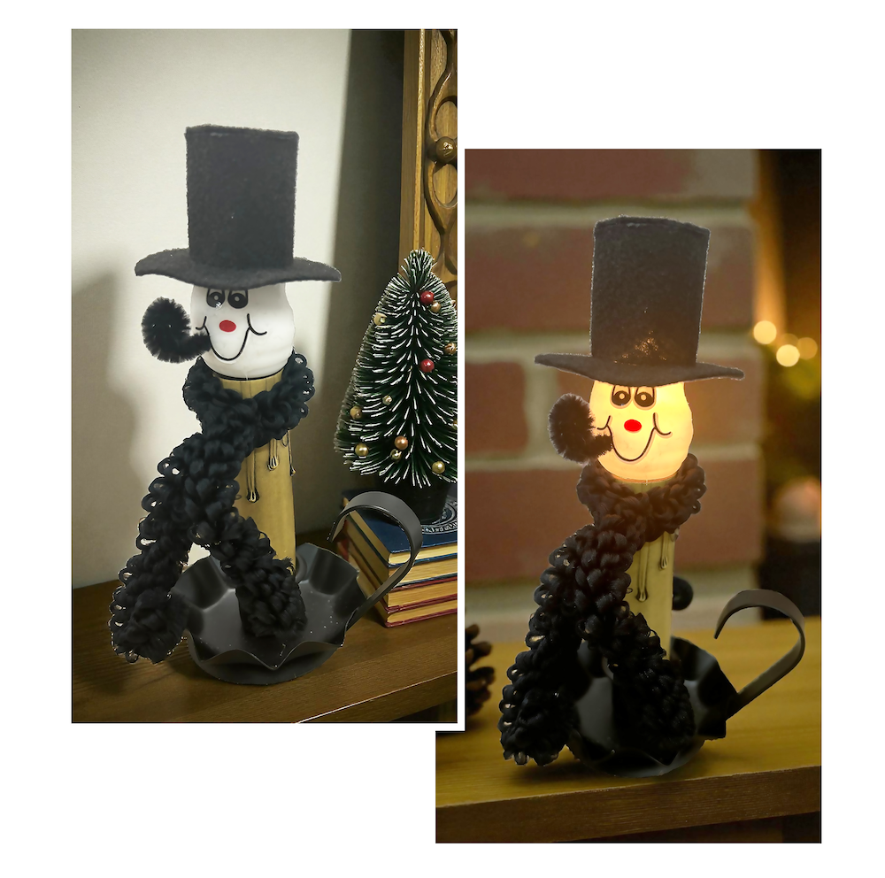 Scented Bulb Fluted Lamp - Frosty Glow