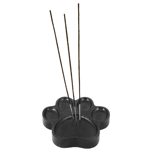 Black Paw Print Incense Burner