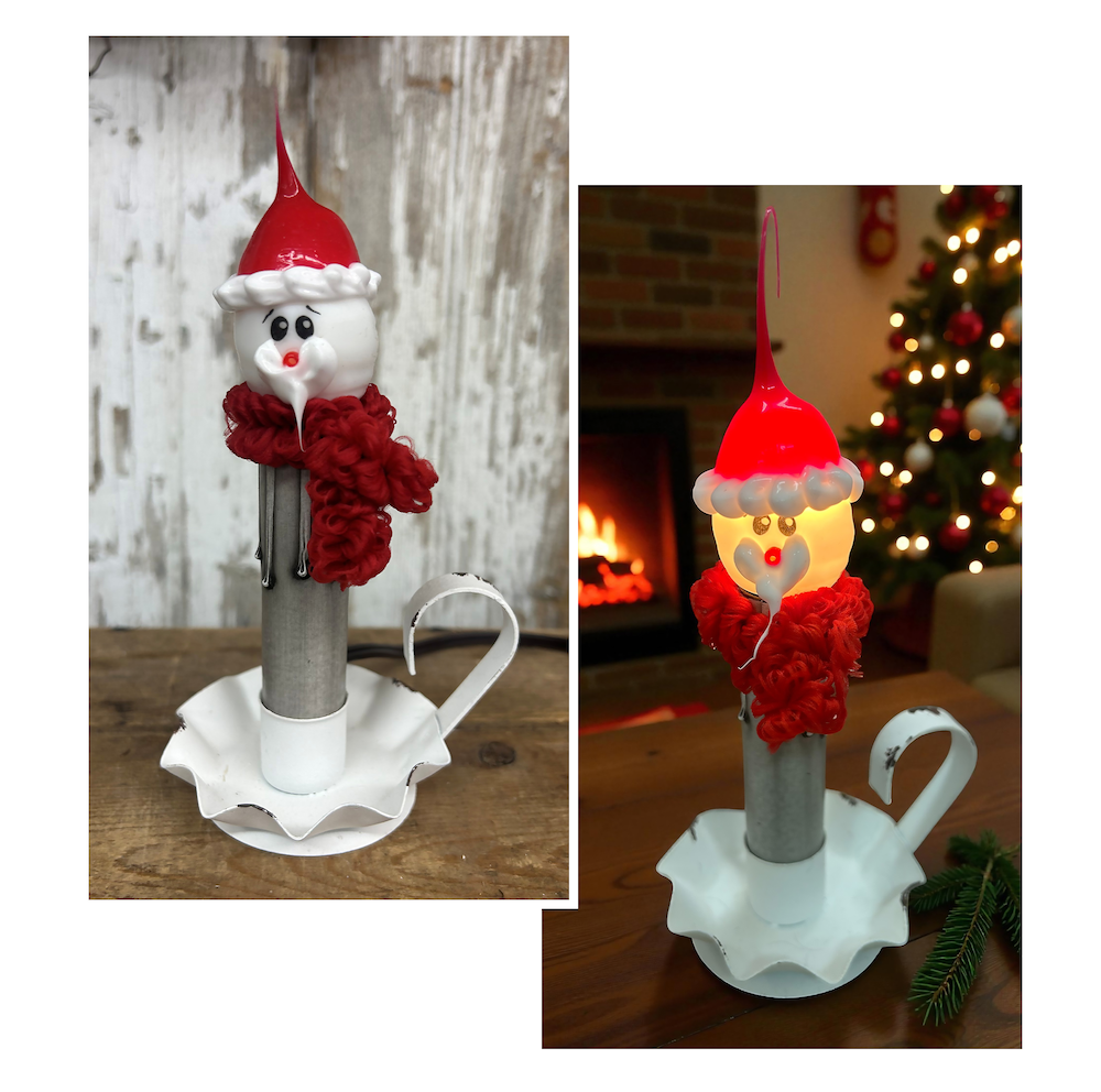 Scented Bulb Fluted Lamp - Starry Santa