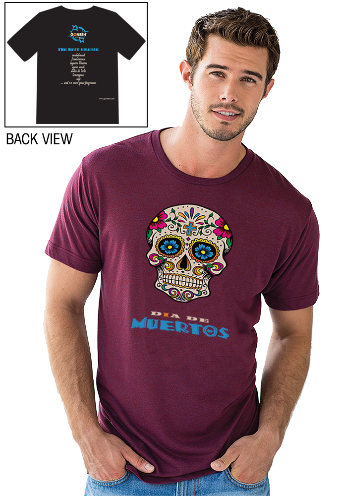 Day of the Dead - T-Shirt- Maroon